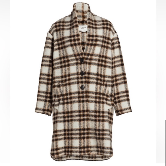 New with tag Isabel Marant Etoile plaid Gabriel coat - Picture 7 of 16